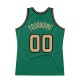 Custom Kelly Green Old Gold-Black Authentic Throwback Basketball Jersey Custom Kelly Green Old Gold-Black Authentic Throwback Basketball Jersey