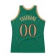 Custom Kelly Green Old Gold-Black Authentic Throwback Basketball Jersey Custom Kelly Green Old Gold-Black Authentic Throwback Basketball Jersey