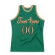 Custom Kelly Green Old Gold-Black Authentic Throwback Basketball Jersey Custom Kelly Green Old Gold-Black Authentic Throwback Basketball Jersey