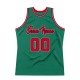 Custom Kelly Green Red-Black Authentic Throwback Basketball Jersey Custom Kelly Green Red-Black Authentic Throwback Basketball Jersey