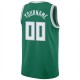 Custom Kelly Green White-Silver Gray Round Neck Rib-Knit Basketball Jersey Custom Kelly Green White-Silver Gray Round Neck Rib-Knit Basketball Jersey