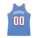 Custom Light Blue White-Red Authentic Throwback Basketball Jersey Custom Light Blue White-Red Authentic Throwback Basketball Jersey