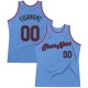 Custom Light Blue Black-Pink Authentic Throwback Basketball Jersey Custom Light Blue Black-Pink Authentic Throwback Basketball Jersey