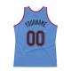 Custom Light Blue Black-Pink Authentic Throwback Basketball Jersey Custom Light Blue Black-Pink Authentic Throwback Basketball Jersey