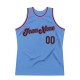 Custom Light Blue Black-Pink Authentic Throwback Basketball Jersey Custom Light Blue Black-Pink Authentic Throwback Basketball Jersey