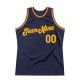Custom Navy Gold-Orange Authentic Throwback Basketball Jersey Custom Navy Gold-Orange Authentic Throwback Basketball Jersey