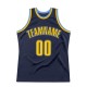 Custom Navy Gold-Light Blue Authentic Throwback Basketball Jersey Custom Navy Gold-Light Blue Authentic Throwback Basketball Jersey