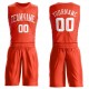 Custom Orange White Round Neck Suit Basketball Jersey Custom Orange White Round Neck Suit Basketball Jersey