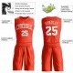 Custom Orange White Round Neck Suit Basketball Jersey Custom Orange White Round Neck Suit Basketball Jersey