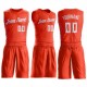Custom Orange White Round Neck Suit Basketball Jersey Custom Orange White Round Neck Suit Basketball Jersey