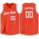 Custom Orange White V-Neck Basketball Jersey Custom Orange White V-Neck Basketball Jersey