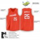 Custom Orange White V-Neck Basketball Jersey Custom Orange White V-Neck Basketball Jersey