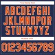 Custom Navy Orange-White Authentic Throwback Rib-Knit Baseball Jersey Shirt