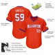 Custom Orange White-Purple Authentic Throwback Rib-Knit Baseball Jersey Shirt Custom Orange White-Purple Authentic Throwback Rib-Knit Baseball Jersey Shirt