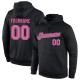 Custom Stitched Black Pink-White Sports Pullover Sweatshirt Hoodie Custom Stitched Black Pink-White Sports Pullover Sweatshirt Hoodie