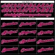 Custom Black Pink-White Performance T-Shirt