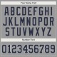 Custom Gray Navy-White Performance T-Shirt