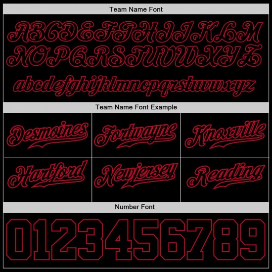 Custom Black Black-Red Authentic Throwback Basketball Shorts Custom Black Black-Red Authentic Throwback Basketball Shorts