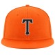 Custom Orange Black-White Stitched Adjustable Snapback Hat Custom Orange Black-White Stitched Adjustable Snapback Hat