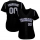 Custom Black Gray-Purple Baseball Jersey Custom Black Gray-Purple Baseball Jersey