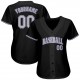 Custom Black Gray-Purple Authentic Baseball Jersey Custom Black Gray-Purple Authentic Baseball Jersey