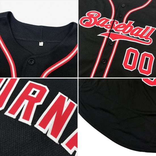 Custom Black Orange Authentic Baseball Jersey Custom Black Orange Authentic Baseball Jersey