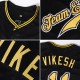 Custom Black Gold-Black Authentic Baseball Jersey Custom Black Gold-Black Authentic Baseball Jersey