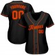 Custom Black Orange Authentic Baseball Jersey Custom Black Orange Authentic Baseball Jersey
