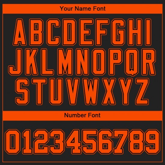 Custom Black Orange Authentic Baseball Jersey Custom Black Orange Authentic Baseball Jersey