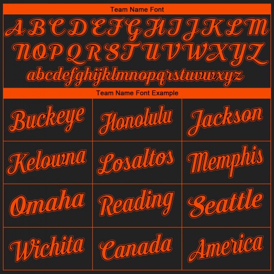 Custom Black Orange Authentic Baseball Jersey Custom Black Orange Authentic Baseball Jersey