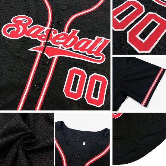 Custom Black Orange Authentic Baseball Jersey Custom Black Orange Authentic Baseball Jersey