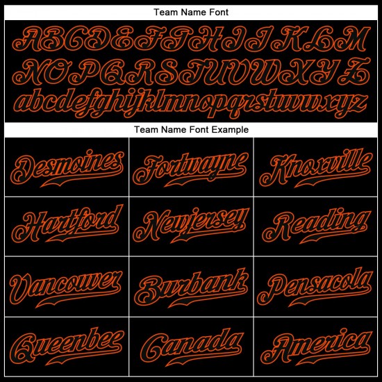 Custom Black Black-Orange Authentic Baseball Jersey Custom Black Black-Orange Authentic Baseball Jersey