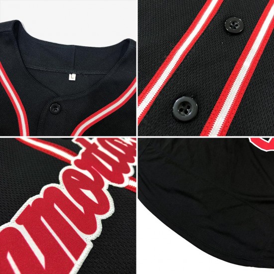 Custom Black Black-Orange Authentic Baseball Jersey Custom Black Black-Orange Authentic Baseball Jersey