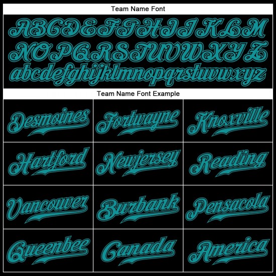 Custom Black Aqua Authentic Baseball Jersey Custom Black Aqua Authentic Baseball Jersey
