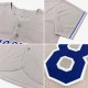 Custom Gray Navy-White Authentic Baseball Jersey Custom Gray Navy-White Authentic Baseball Jersey