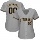 Custom Gray Navy-Old Gold Authentic Baseball Jersey Custom Gray Navy-Old Gold Authentic Baseball Jersey