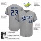 Custom Gray Royal-White Authentic Baseball Jersey Custom Gray Royal-White Authentic Baseball Jersey