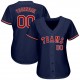 Custom Navy Red-White Authentic Baseball Jersey Custom Navy Red-White Authentic Baseball Jersey