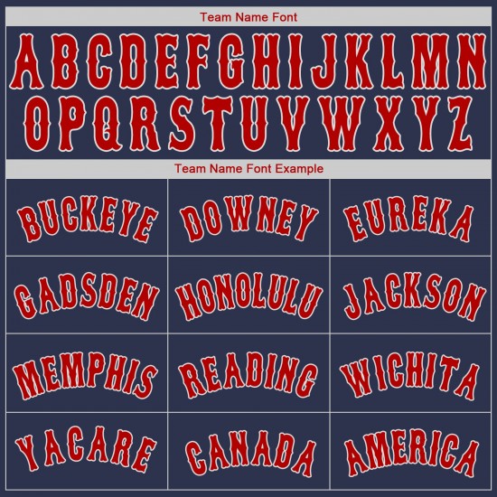 Custom Navy Red-White Authentic Baseball Jersey Custom Navy Red-White Authentic Baseball Jersey