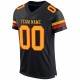 Custom Black Gold-Scarlet Mesh Authentic Football Jersey Custom Black Gold-Scarlet Mesh Authentic Football Jersey