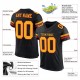 Custom Black Gold-Scarlet Mesh Authentic Football Jersey Custom Black Gold-Scarlet Mesh Authentic Football Jersey