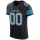 Custom Black Light Gray-Panther Blue Mesh Authentic Football Jersey Custom Black Light Gray-Panther Blue Mesh Authentic Football Jersey