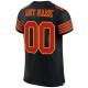 Custom Black Scarlet-Gold Mesh Authentic Football Jersey Custom Black Scarlet-Gold Mesh Authentic Football Jersey