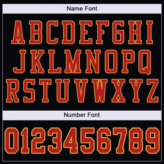 Custom Black Scarlet-Gold Mesh Authentic Football Jersey Custom Black Scarlet-Gold Mesh Authentic Football Jersey