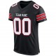Custom Black White-Red Mesh Authentic Football Jersey Custom Black White-Red Mesh Authentic Football Jersey