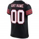 Custom Black White-Red Mesh Authentic Football Jersey Custom Black White-Red Mesh Authentic Football Jersey