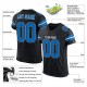 Custom Black Panther Blue-White Mesh Authentic Football Jersey Custom Black Panther Blue-White Mesh Authentic Football Jersey
