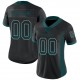 Custom Black Midnight Green-Gray Mesh Drift Fashion Football Jersey Custom Black Midnight Green-Gray Mesh Drift Fashion Football Jersey