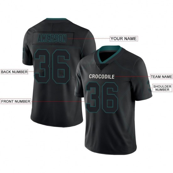 Custom Black Midnight Green-Gray Mesh Drift Fashion Football Jersey Custom Black Midnight Green-Gray Mesh Drift Fashion Football Jersey