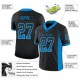 Custom Black Panther Blue-Gray Mesh Drift Fashion Football Jersey Custom Black Panther Blue-Gray Mesh Drift Fashion Football Jersey
